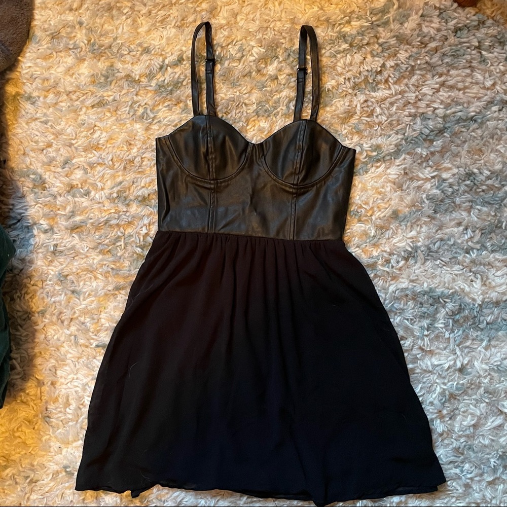 H&M black mini dress size 4